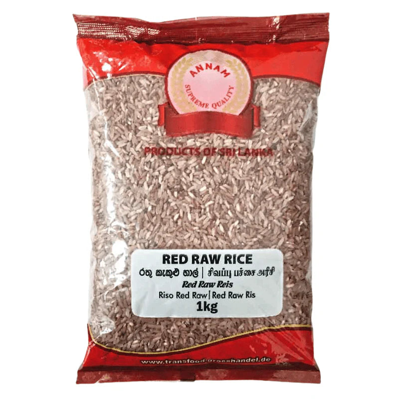 Annam Red Raw Reis - Polished