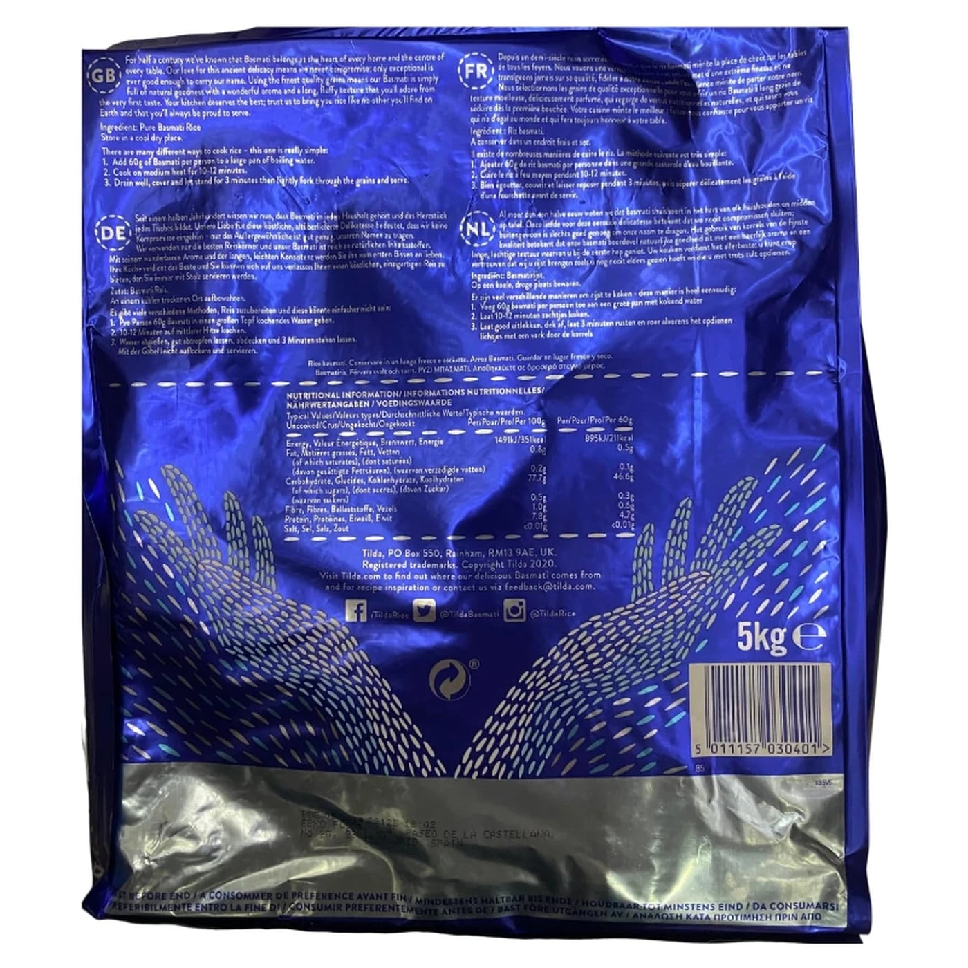 Tilda Pure Basmati 5kg