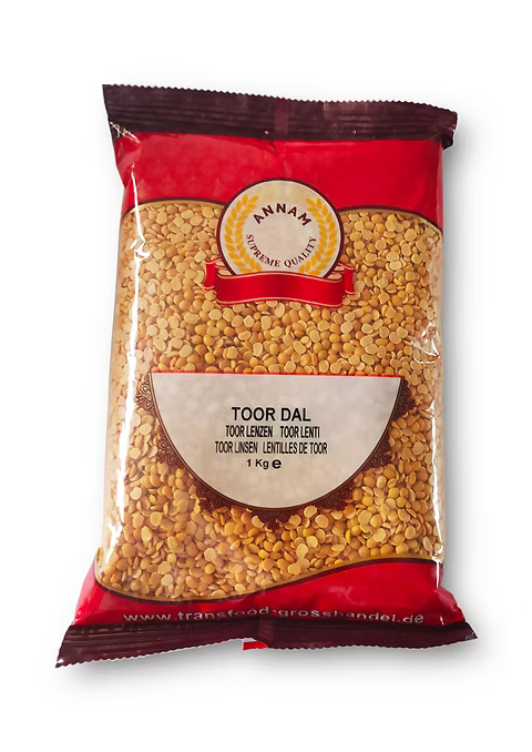 Annam Toor Dal (halbierte Straucherbsen)