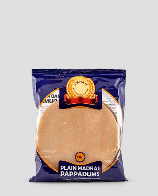 Annam Plain Papadam (klassische Linsenfladen)