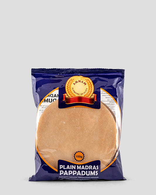 Annam Plain Papadam (klassische Linsenfladen)