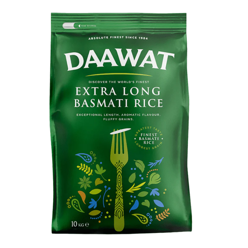 Daawat Basmati Extra Long Rice (Green Bag)