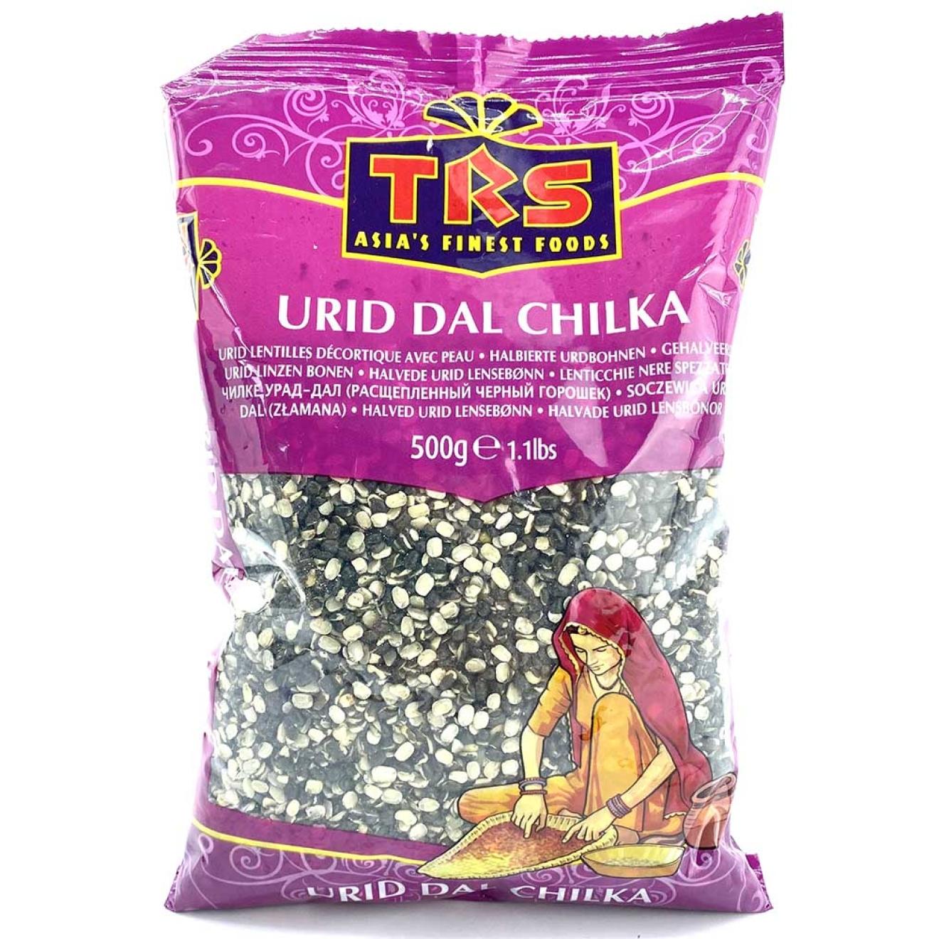 TRS Urid Dal Chilka (halbierte schwarze Linsen mit Schale)